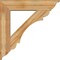 Ekena Millwork Olympic Traditional Rough Sawn Bracket w/ Offset Brace, Western Red Cedar, 8"W x 36"D x 36"H BKT0806X36X36OLY01RWR - alternate 2